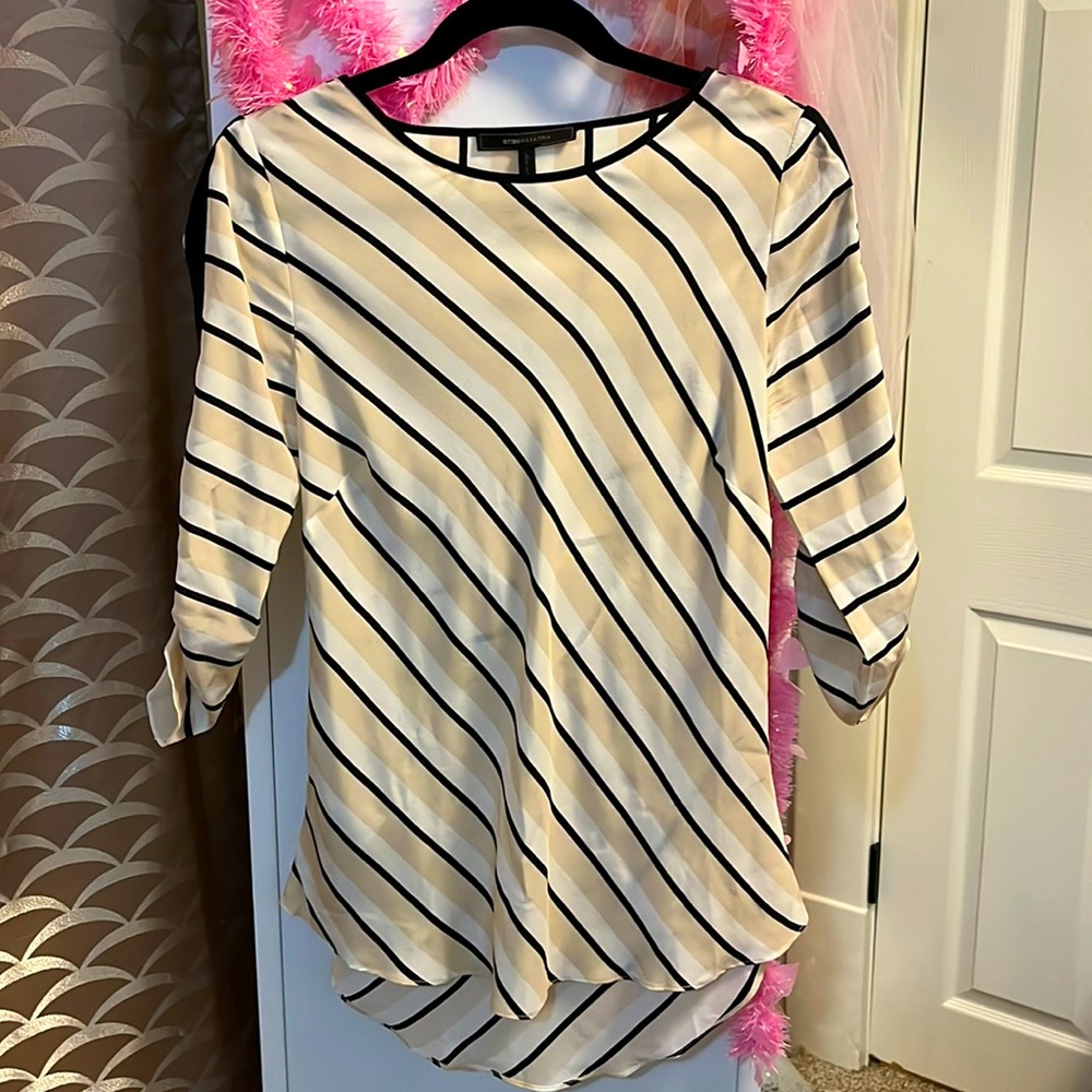 BCBG Max Azaria stripey tunic size S